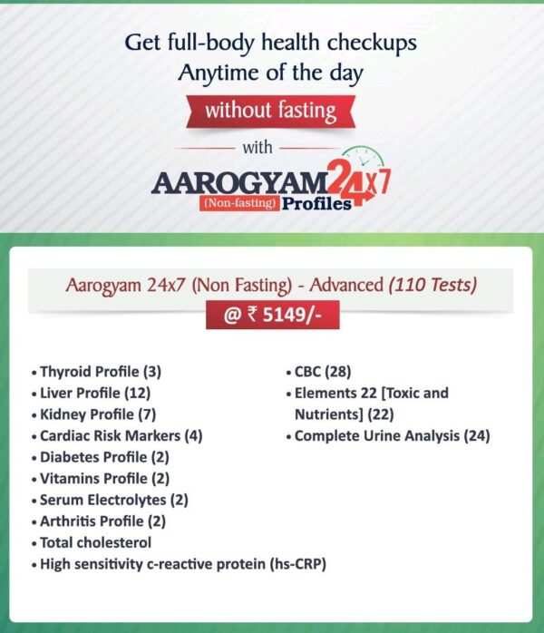 AAROGYAM 24X7 + NON FASTING ADVANCED