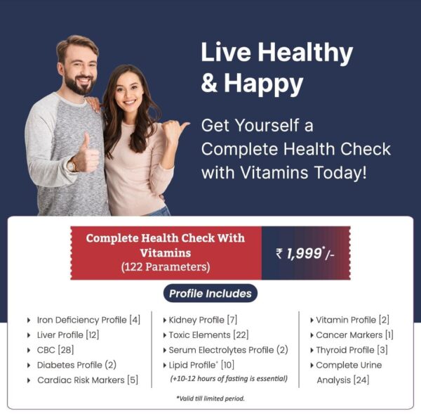 COMPLETE HEALTH CHECK WITH VITAMINS FOR ONE